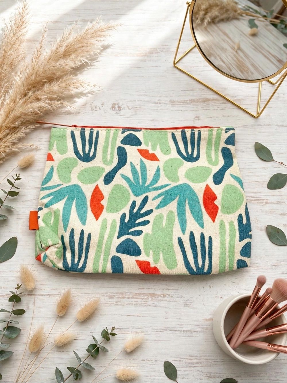 💥 4/$20 🆕 Ipsy Plants & Lips Cosmetic Bag